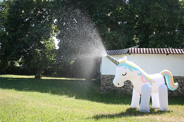 Einhorn Gartendusche