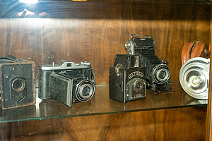 verschiedene historische Kameras