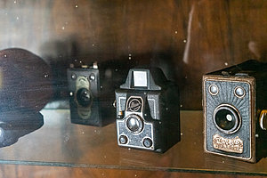 verschiedene historische Kameras